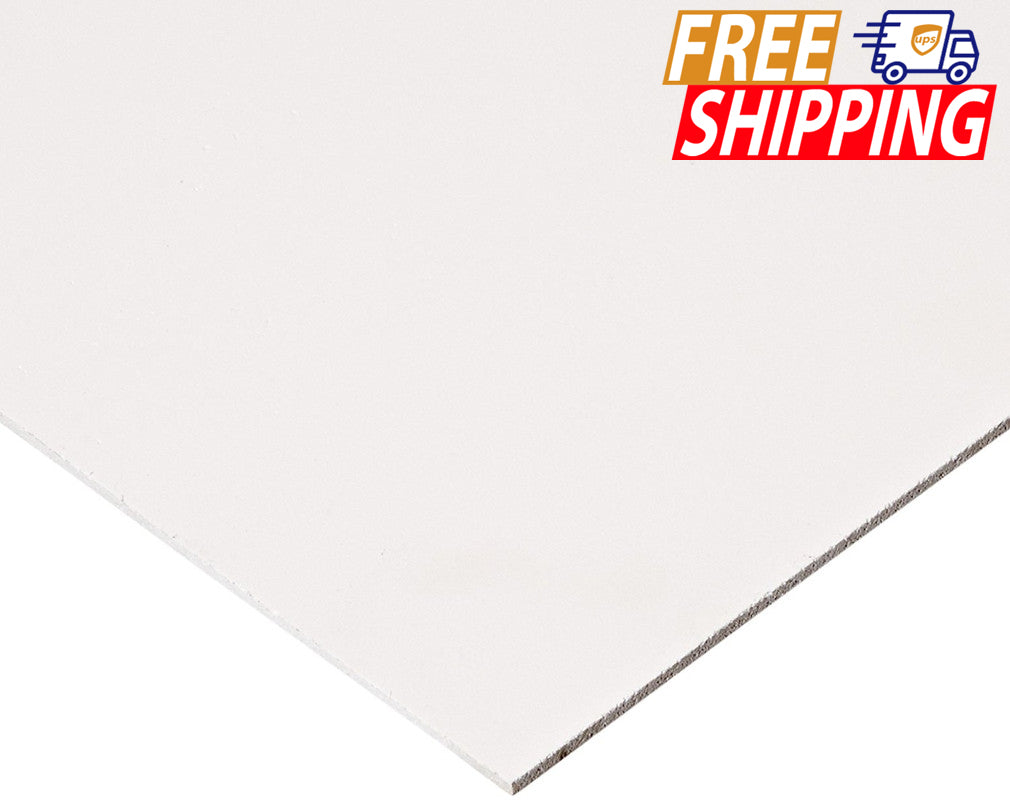 PVC Foam Board - White - 1/4 inch thick