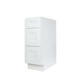 White Shaker 2-drawer base kitchen cabinet 30W x 24D x 34.5H