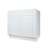 White Shaker base kitchen cabinet 39W x 24D x 34.5H