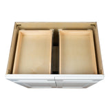 White Shaker base kitchen cabinet 39W x 24D x 34.5H