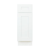 White Shaker base trash kitchen cabinet 9W x 24D x 34.5H