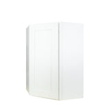 White Shaker diagonal corner wall kitchen cabinet 24W x 12D x 36H