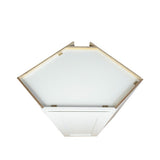 White Shaker diagonal corner wall kitchen cabinet 24W x 12D x 36H