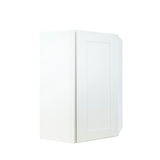 White Shaker diagonal corner wall kitchen cabinet 24W x 12D x 42H
