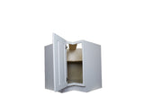 White Shaker easy reach base kitchen cabinet 36W x 36D x 34.5H