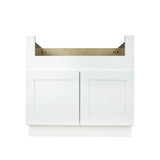 White Shaker farm sink base kitchen cabinet 36W x 24D x 34.5H
