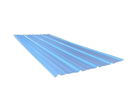 Falken Design G26 Corrugated Metal Roof Panel - Eco-Rib Galvalume Bare Steel, 36"x96", 0.75" Rib Height