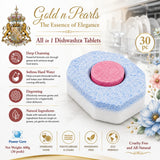Gold n Pearl Dishwashing Tablet with Red Spot - (30 Tablets) — set of 5