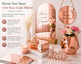 Rose-Gold acrylic mirror 48 x 96 x 1/8 inch with mirror finish — set of 2
