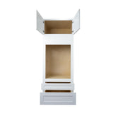 White Shaker oven kitchen cabinet 33W x 24D x 90H