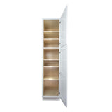 White Shaker utility pantry kitchen cabinet 24W x 24D x 84H