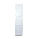 White Shaker utility pantry kitchen cabinet 30W x 24D x 84H