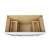 White Shaker vanity sink double kitchen cabinet 42W x 21D x 34.5H