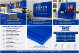 Blue acrylic sheet 24 x 72 x 1/8 inch — set of 7