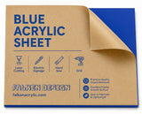 Blue acrylic sheet 12 x 18 x 125 inch — set of 2