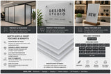 Matte acrylic sheet 12 x 36 x 3/8 inch with matte finish — set of 10