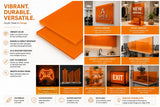 Orange acrylic sheet 36 x 48 x 1/8 inch — set of 10