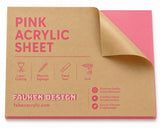 Pink acrylic sheet 12 x 18 x 125 inch — set of 10