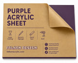 Purple acrylic sheet 36 x 72 x 1/8 inch — set of 7