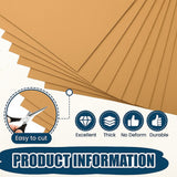 Set of 10 Kraft brown corrugated cardboard sheets 48 x 96 x 3/16 inch with corrugated profile