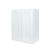 White Shaker wall kitchen cabinet 27W x 12D x 42H
