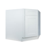 White Shaker corner sink base kitchen cabinet 36W x 24D x 34.5H