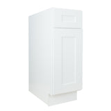 White Shaker base kitchen cabinet 15W x 24D x 34.5H
