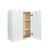 White Shaker wall kitchen cabinet 27W x 12D x 30H