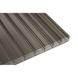 Bronze twinwall polycarbonate panel 12 x 48 x 1/4 inch with twinwall construction