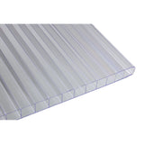 Clear twinwall polycarbonate panel 12 x 18 x 3/8 inch with twinwall construction — set of 3