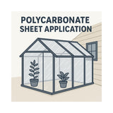 Clear polycarbonate sheet 24 x 36 x 3/16 inch — set of 5