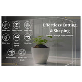 Matte Clear acrylic sheet 12 x 12 x 1/8 inch with matte finish