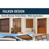 Bronze Translucent acrylic sheet 12 x 72 x 1/8 inch — set of 2