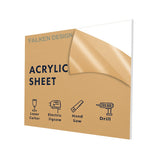 Gold acrylic mirror 12 x 72 x 1/8 inch with mirror finish — set of 10