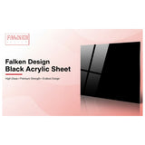Black acrylic sheet 24 x 48 x 3/16 inch