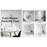 Clear acrylic sheet 12 x 36 x 0.080 inch — set of 10