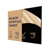 Black acrylic sheet 36 x 36 x 1/2 inch — set of 10