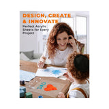 Clear acrylic sheet 12 x 18 x 1/4 inch — set of 5