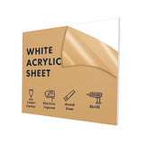 White Medium Translucent acrylic sheet 12 x 72 x 1/2 inch — set of 7