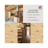 Wood-Tone cdx plywood sheathing 12 x 18 x 15/32 inch