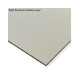 Brushed Silver acm panel 24 x 96 x 1/4 inch with brushed finish — set of 10