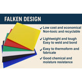 White coroplast sign board 24 x 60 x 1/4 inch — set of 7