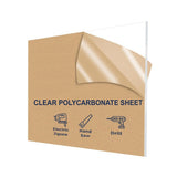 Clear polycarbonate sheet 12 x 48 x 3/16 inch