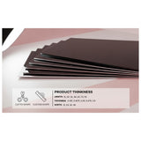 Black acrylic sheet 18 x 24 x 3/8 inch — set of 7