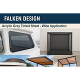 Gray Translucent acrylic sheet 12 x 12 x 1/8 inch — set of 10