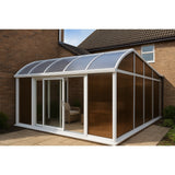 Clear twinwall polycarbonate panel 18 x 24 x 3/8 inch with twinwall construction — set of 2