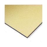 Brushed Gold acm panel 12 x 18 x 1/8 inch with brushed finish — set of 10