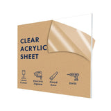 Clear Acrylic Sheet 48 x 48 x 1/8 Inch