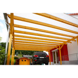 Clear twinwall polycarbonate panel 12 x 24 x 3/8 inch with twinwall construction