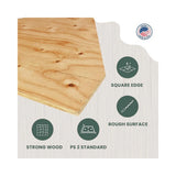 Set of 2 Wood-Tone cdx plywood sheathing 36 x 48 x 23/32 inch